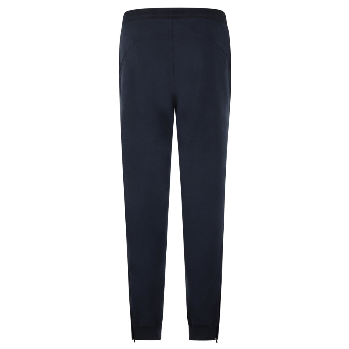 Navy joggers with zippers at the legs and side pockets super soft fabric