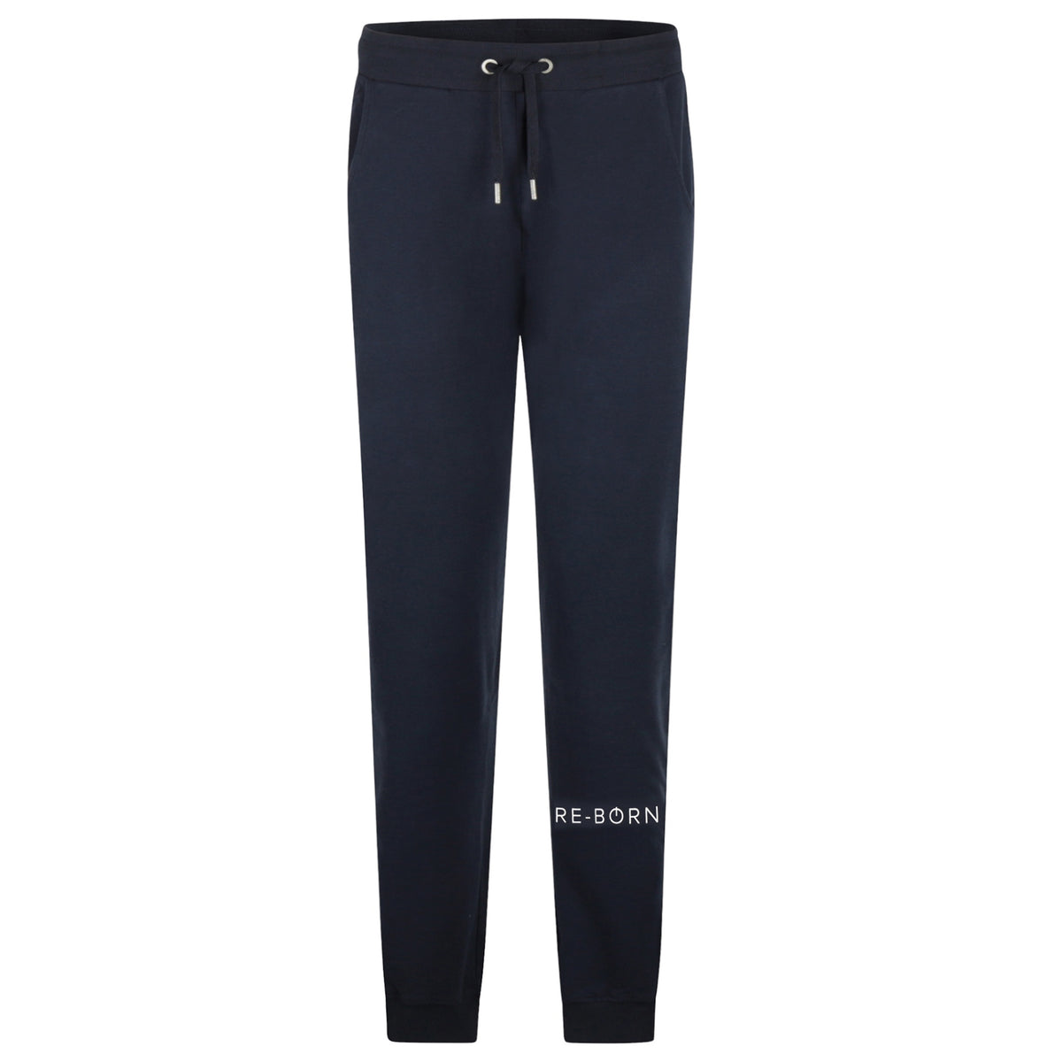 Navy joggers with zippers at the legs and side pockets super soft fabric