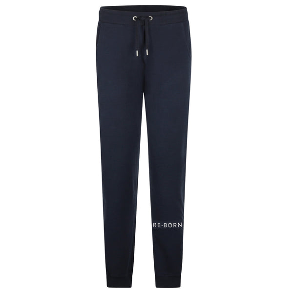 Navy joggers with zippers at the legs and side pockets super soft fabric