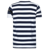 Re-Born-sport-Heren-streep-t-shirt-donkerblauw/wit-achterkant-M-912-