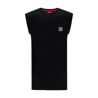 Re-Born-Sport-Heren-mouwloos-top-zwart-voorkant-M-1811-1